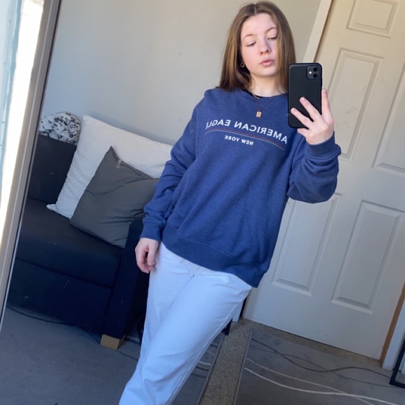 American Eagle Blue Oversized crew neck - Picture 8 of 8
